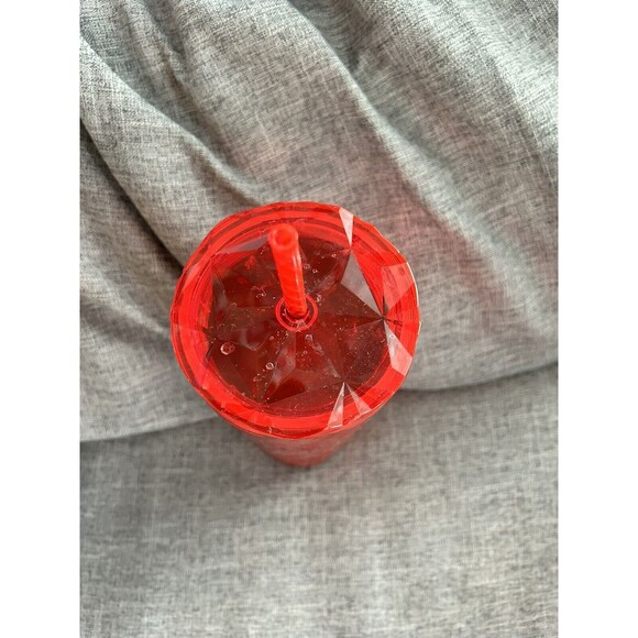 Starbucks Christmas 2023 Red Diamond Prism Crystal Tumbler Cold Cup 24oz Venti - Picture 5 of 7